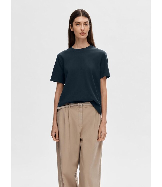 Essential Boxy SS T-shirt Navy