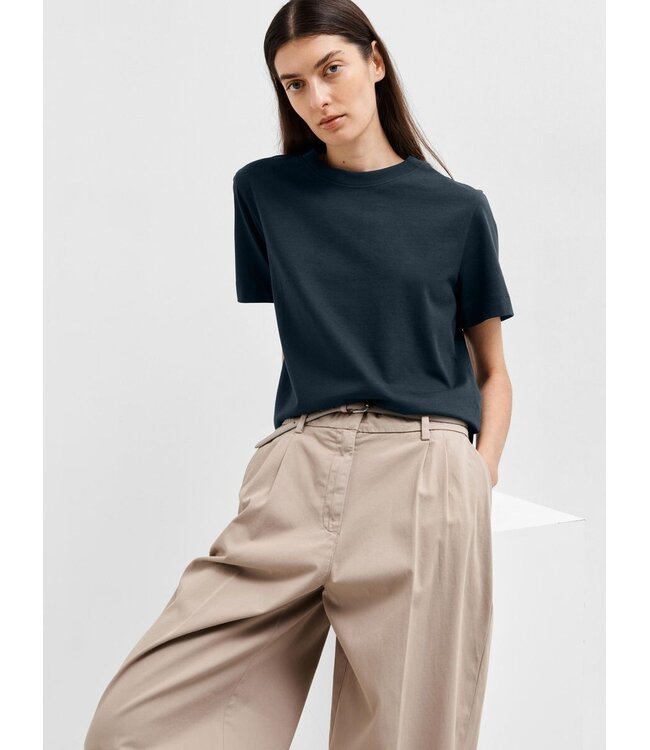 Essential Boxy SS T-shirt Navy