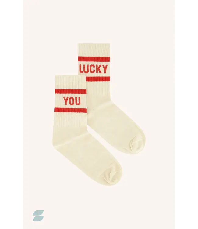 Lucky You Socks Poppy Red