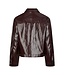 Emilia Patent Jacket Burgundy