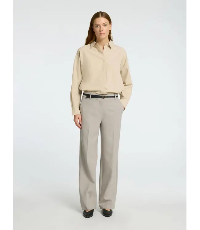 Rita Wide Pants Fossil Melange