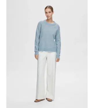 Lulu Knit O-neck Light Blue Melange