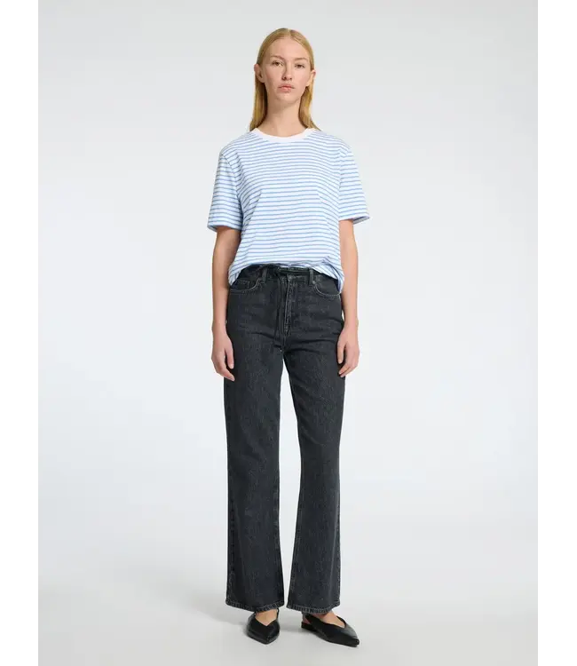 Essential Striped Boxy T-shirt Cornflower Blue