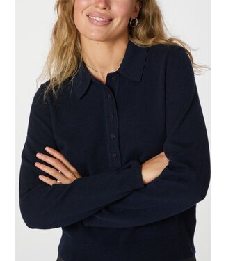 Genea Knit Polo Blouse