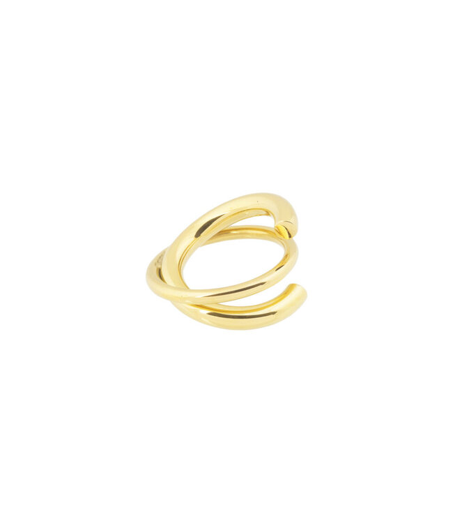 Cutted Ring Gold Plated