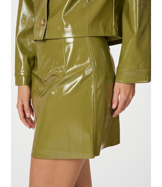 Hemie Patent Skirt Olive