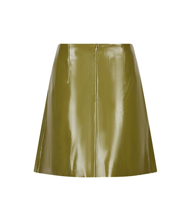 Hemie Patent Skirt Olive
