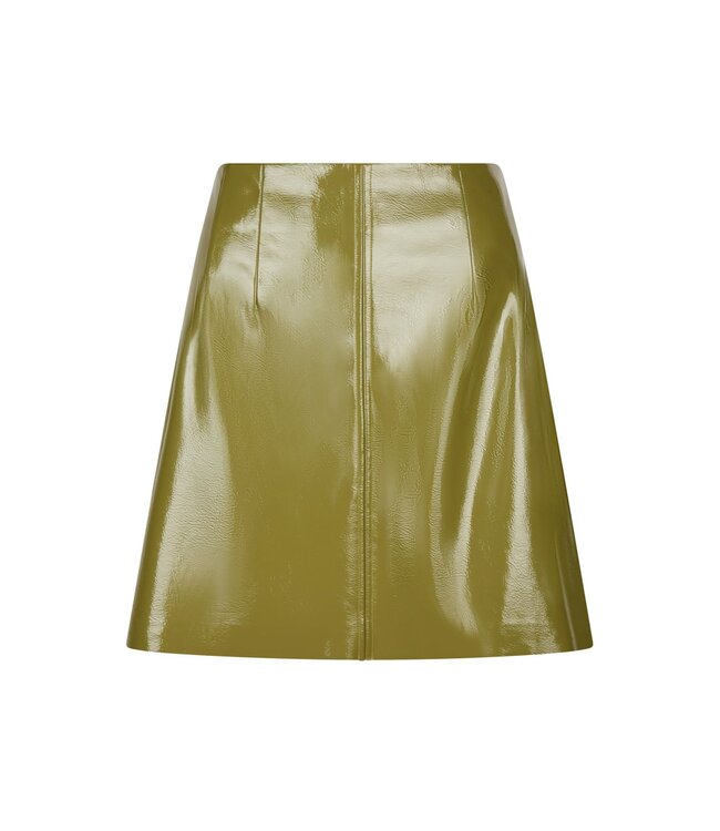 Hemie Patent Skirt Olive