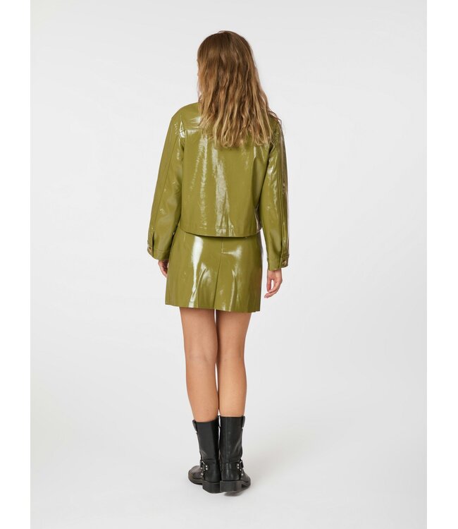Emilia Patent Jacket Olive