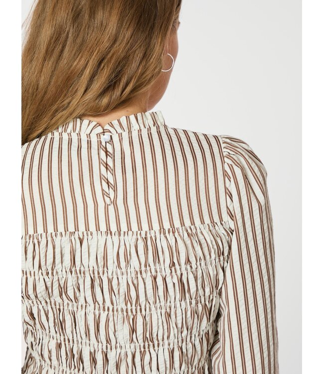 Possa Twin Stripe Smock Blouse