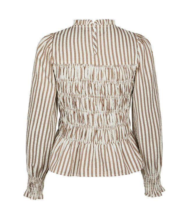 Possa Twin Stripe Smock Blouse