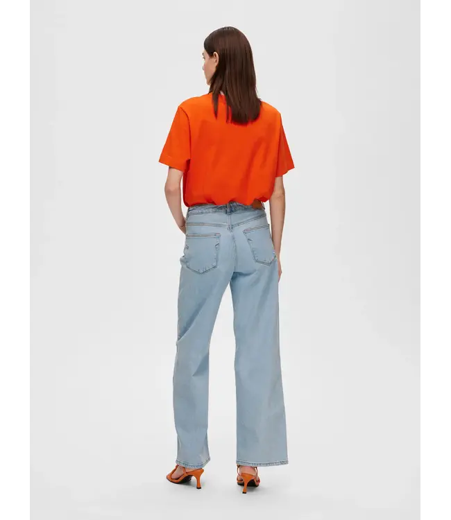 SS25 Alice Wide Long Blue Jeans Sky Blue