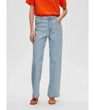 SS25 Alice Wide Long Blue Jeans Sky Blue
