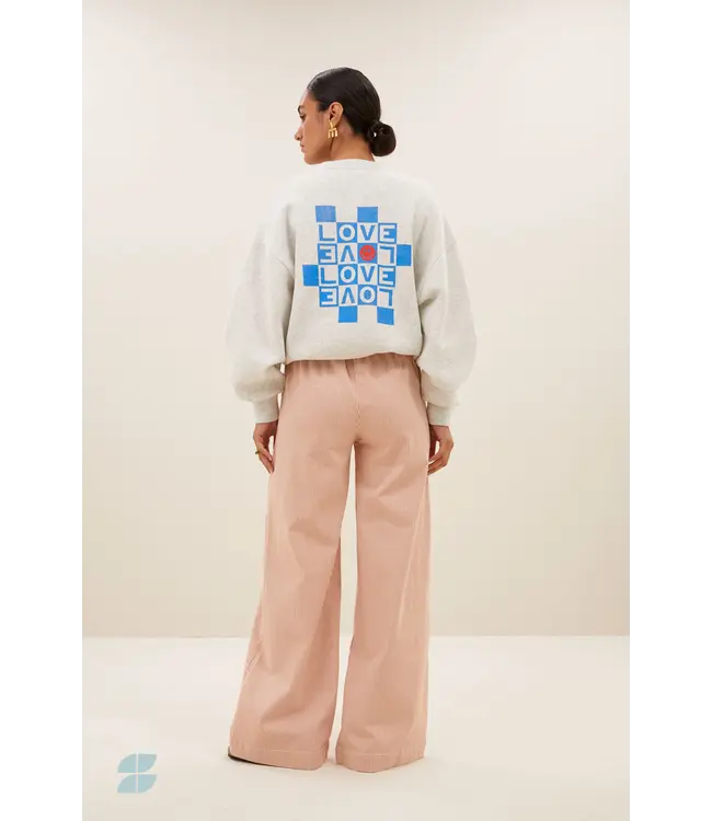 Bibi Love Sweater Light Grey Melange