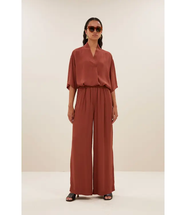 Benji Viscose Pants Bricks