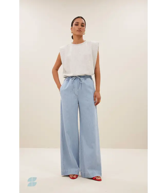 Diede Sweat Top Light Grey Melange