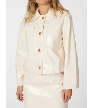 Emilia Patent Jacket Creme