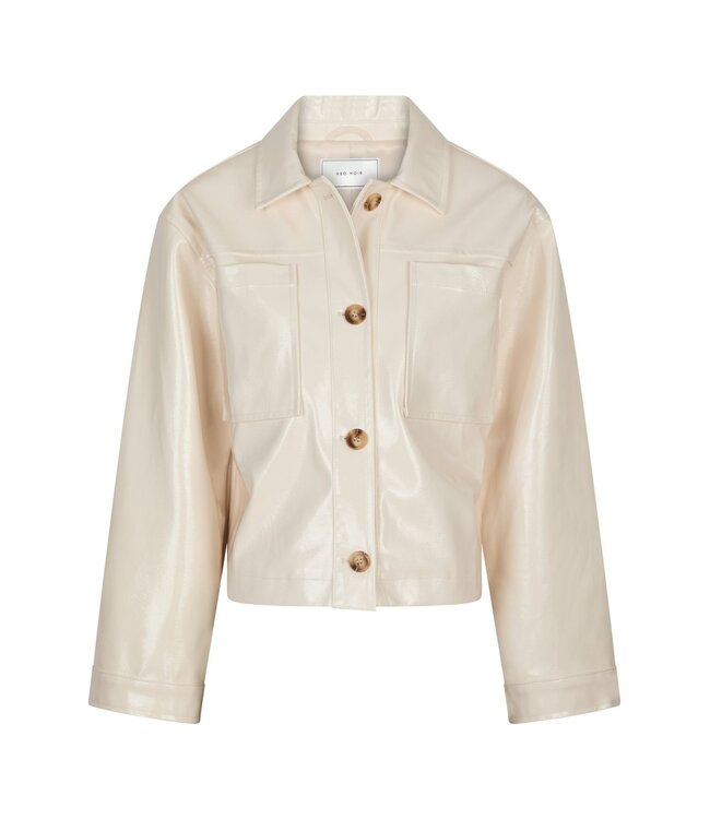 Emilia Patent Jacket Creme
