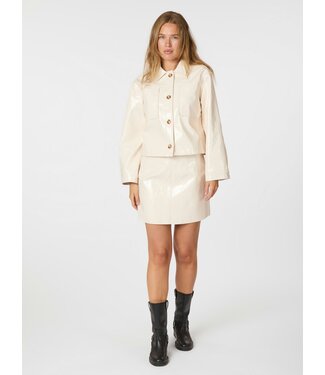 Hemie Patent Skirt Creme