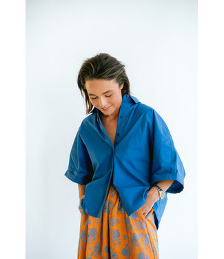 Morris Blouse Cobalt Uni