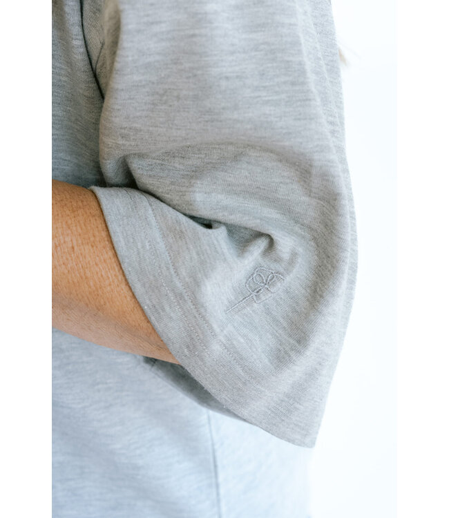 Viktor Tee Grey Cobalt