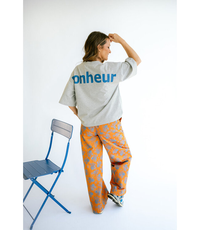 Viktor Tee Grey Cobalt