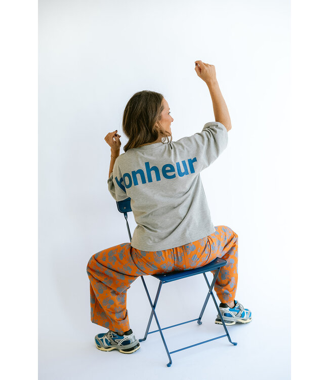 Viktor Tee Grey Cobalt