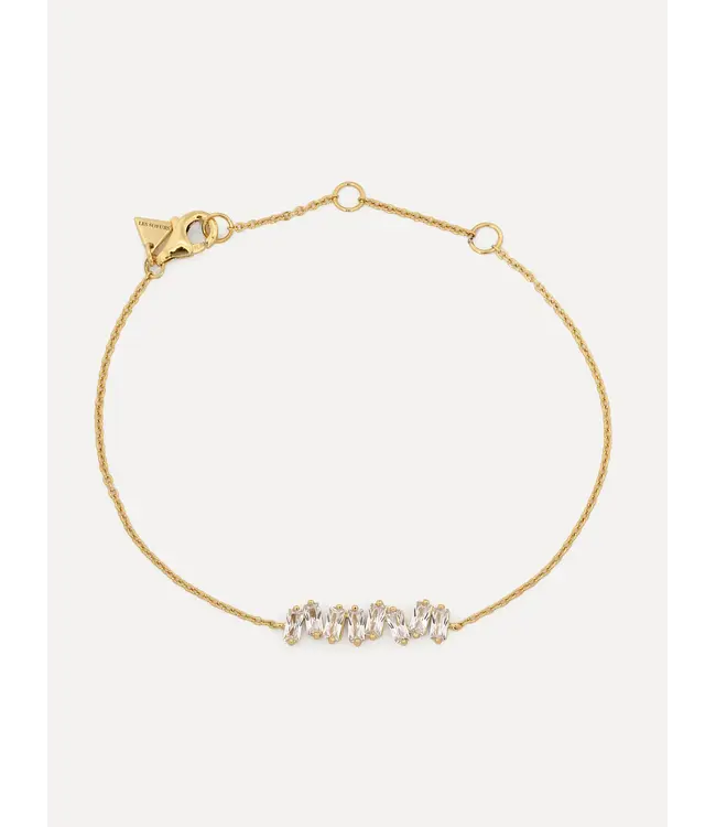 Henry Baguette Bracelet Gold Clear