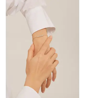 Henry Baguette Bracelet Gold Clear