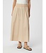 Yara Long Poplin Skirt Dark Sand