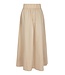 Yara Long Poplin Skirt Dark Sand