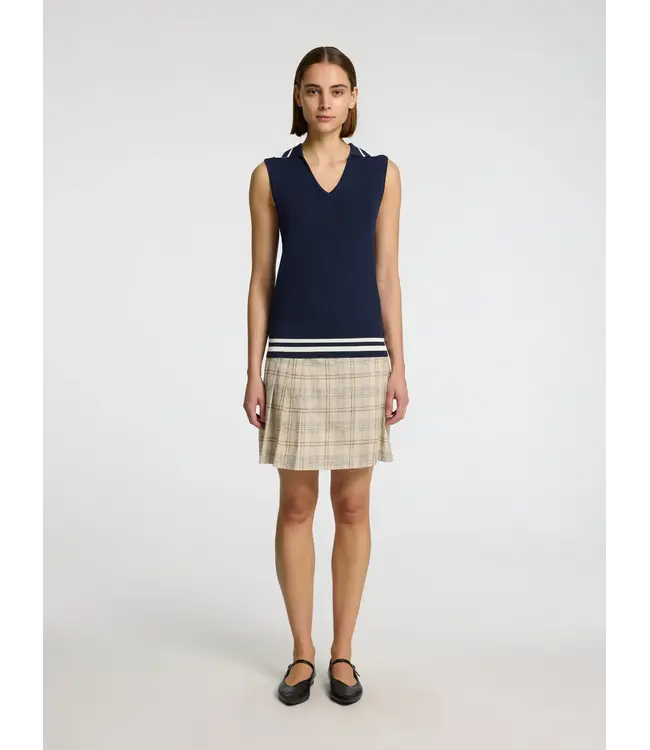 Calo Knit Top Outer Space