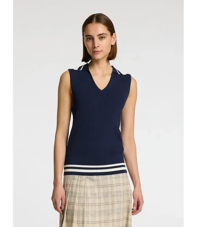 Calo Knit Top Outer Space