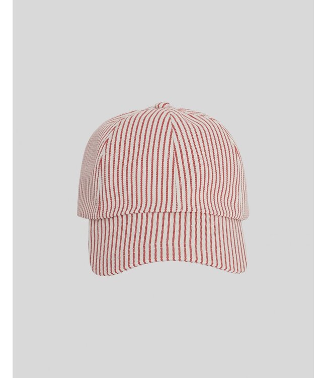 Rhianne Cap Ecru Flame Scarlett