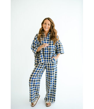 Sam Pants Cobalt Square