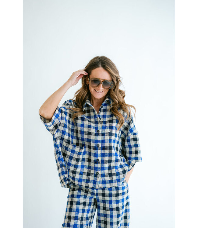 Mon Shacket Cobalt Square