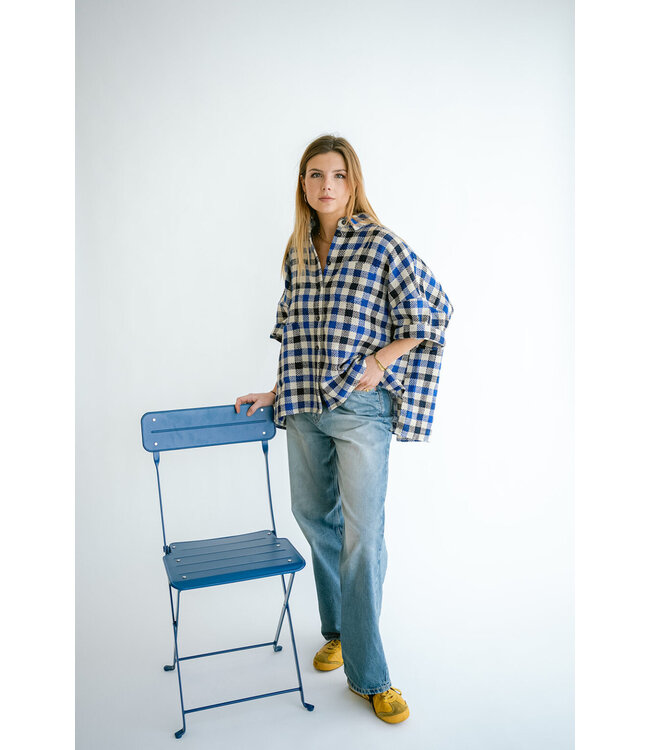 Mon Shacket Cobalt Square