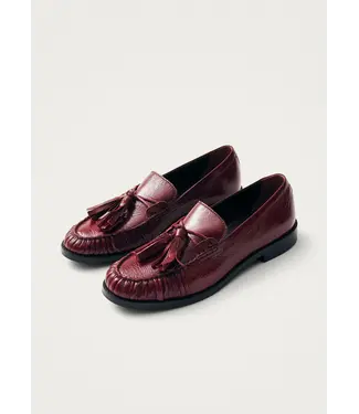 Marietta Onix Burgundy Leather Loafers