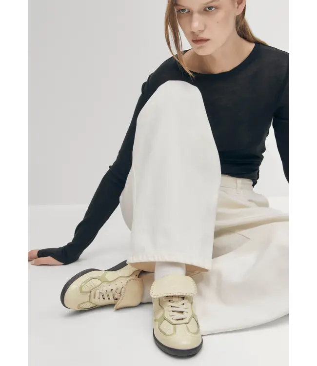 Club Onix Cream Leather Sneakers