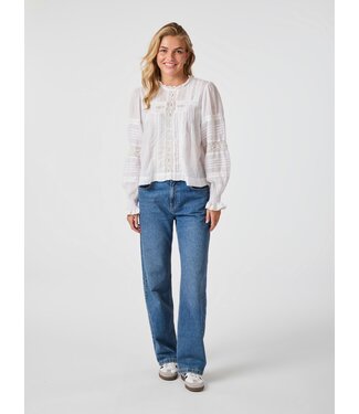 Ebba S Voile Blouse White