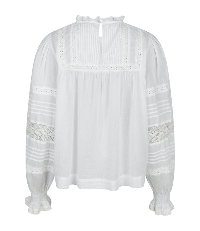 Ebba S Voile Blouse White