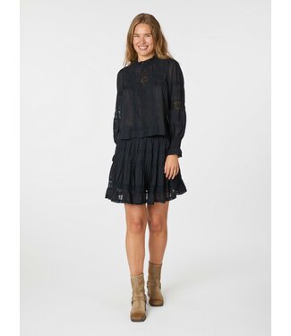 Ebba S Voile Blouse Navy