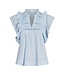 Jayla Voile Top Light Blue
