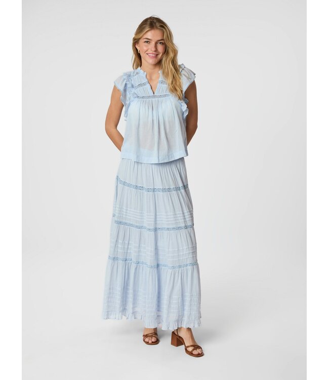 Felicia S Voile Skirt Light Blue