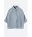 Mette Blouse Uni Ice Blue