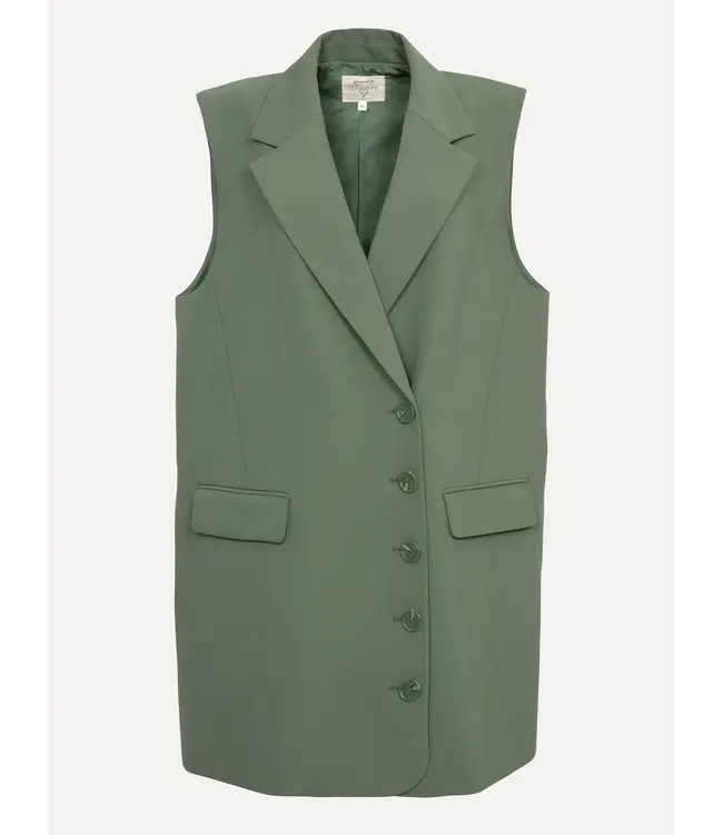 Helena Waistcoat Dress Sage