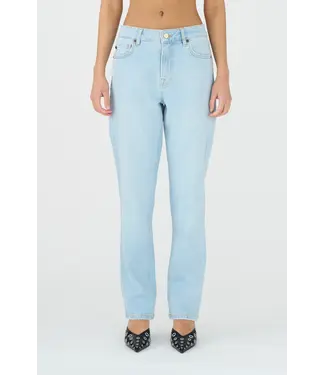 Tonya Cropped Jeans Wash Denim Blue