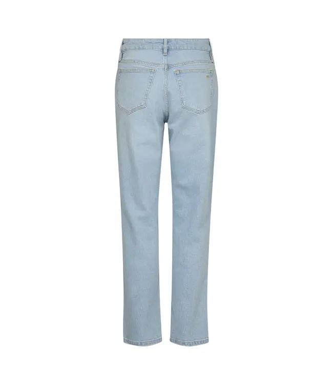 Tonya Cropped Jeans Wash Denim Blue