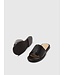 Isabella Leather Slipper Black