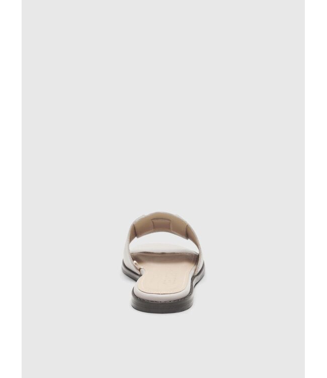 Isabella Leather Slipper Greige